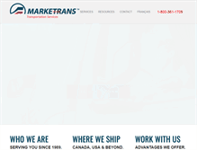 Tablet Screenshot of marketrans.com